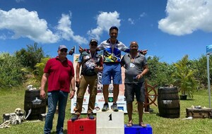 David GESLIN monte 5 fois sur le podium en 4 jours pour sa deuxième participation à la BLACK BEARD TROPHY a l’Acapi Club en Guadeloupe